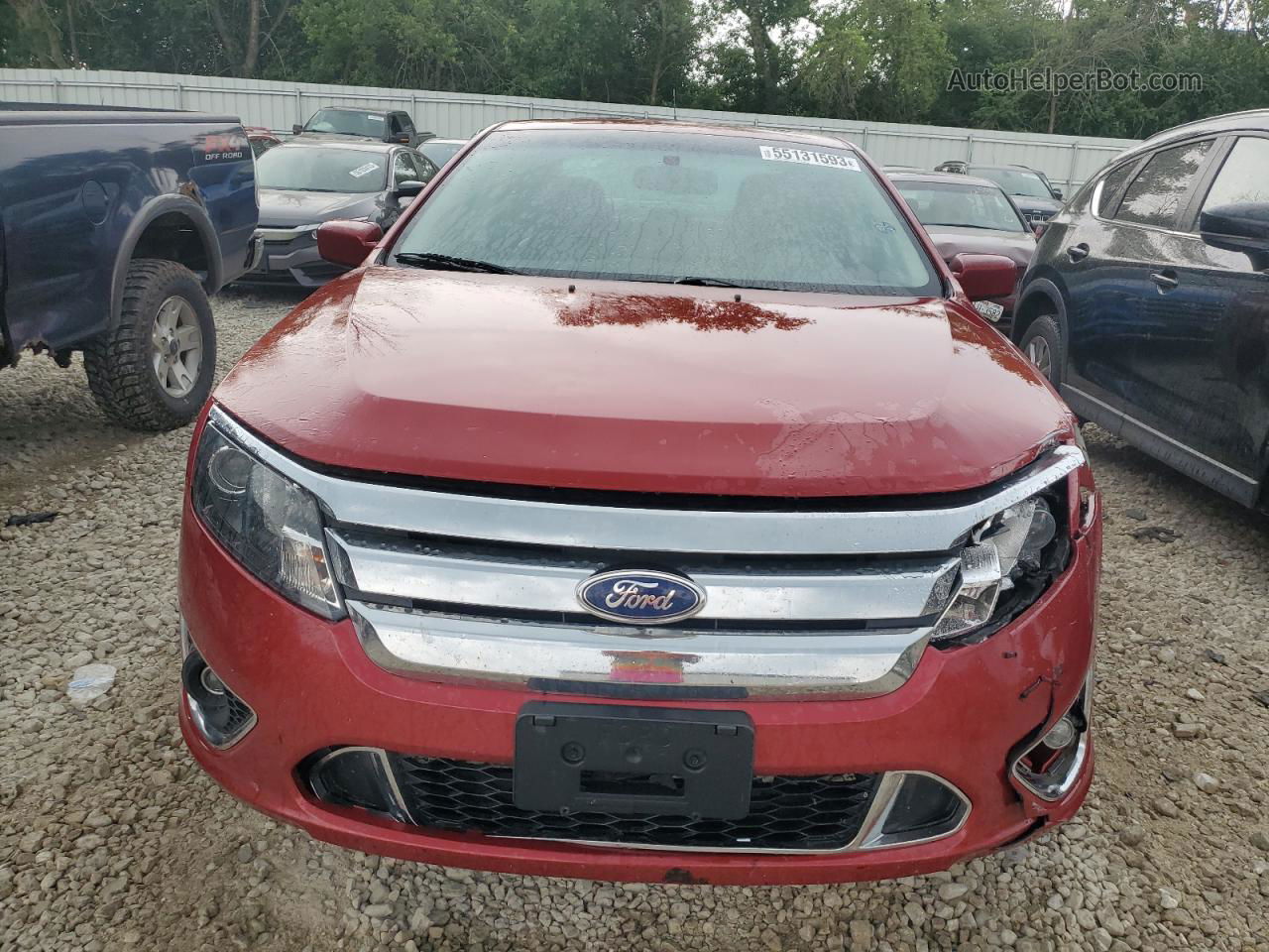 2010 Ford Fusion Sport Red vin: 3FAHP0DC7AR100767