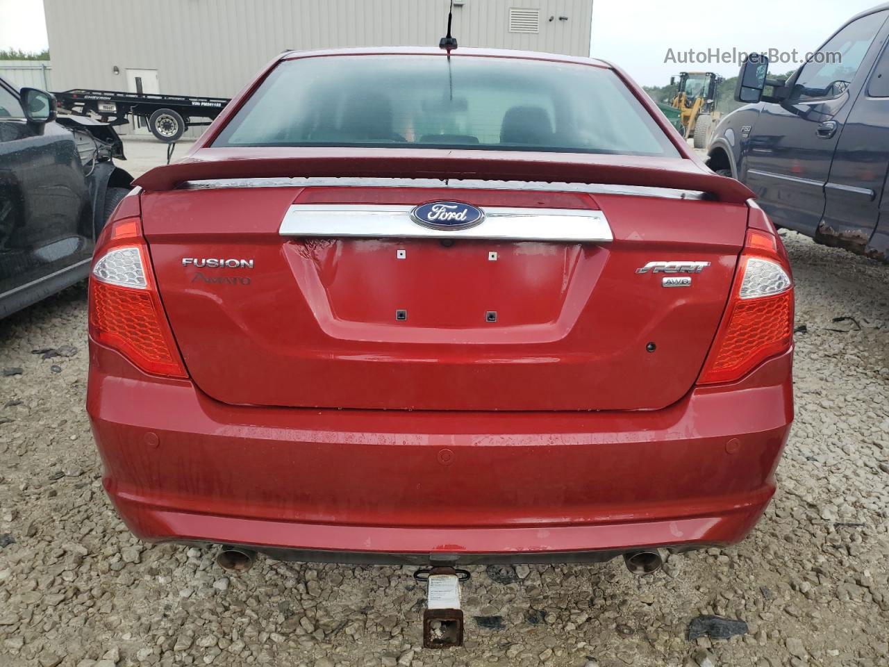 2010 Ford Fusion Sport Red vin: 3FAHP0DC7AR100767