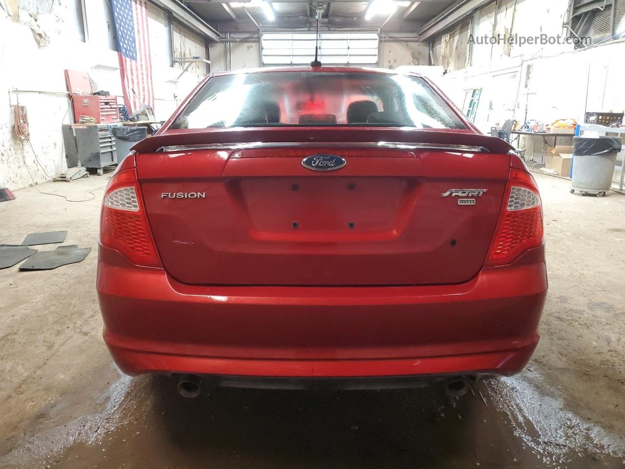 2010 Ford Fusion Sport Red vin: 3FAHP0DC8AR123507