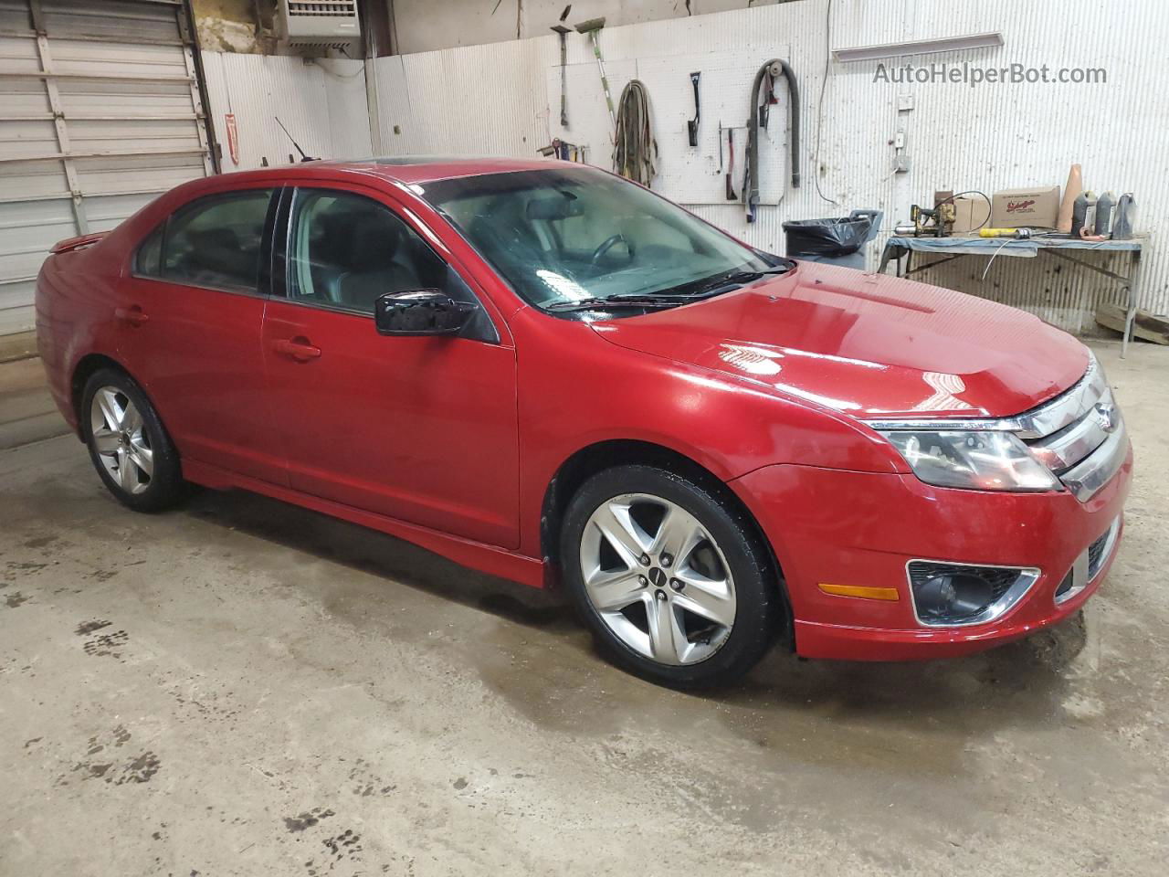 2010 Ford Fusion Sport Red vin: 3FAHP0DC8AR123507