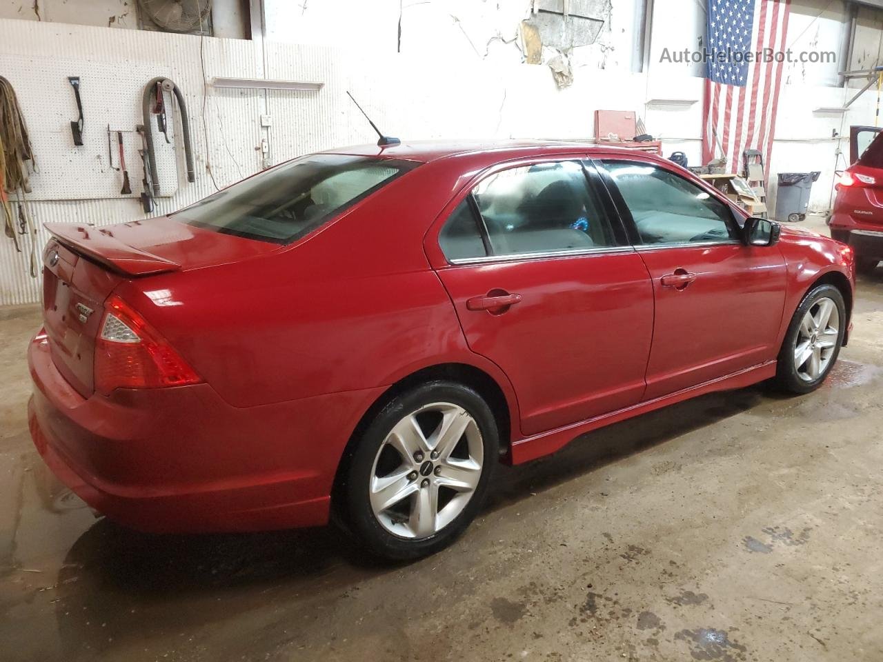 2010 Ford Fusion Sport Red vin: 3FAHP0DC8AR123507