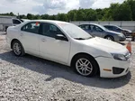 2012 Ford Fusion S White vin: 3FAHP0GA0CR354348