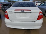 2012 Ford Fusion S White vin: 3FAHP0GA1CR316787