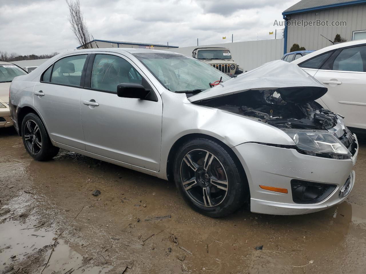 2012 Ford Fusion S Серебряный vin: 3FAHP0GA1CR419191