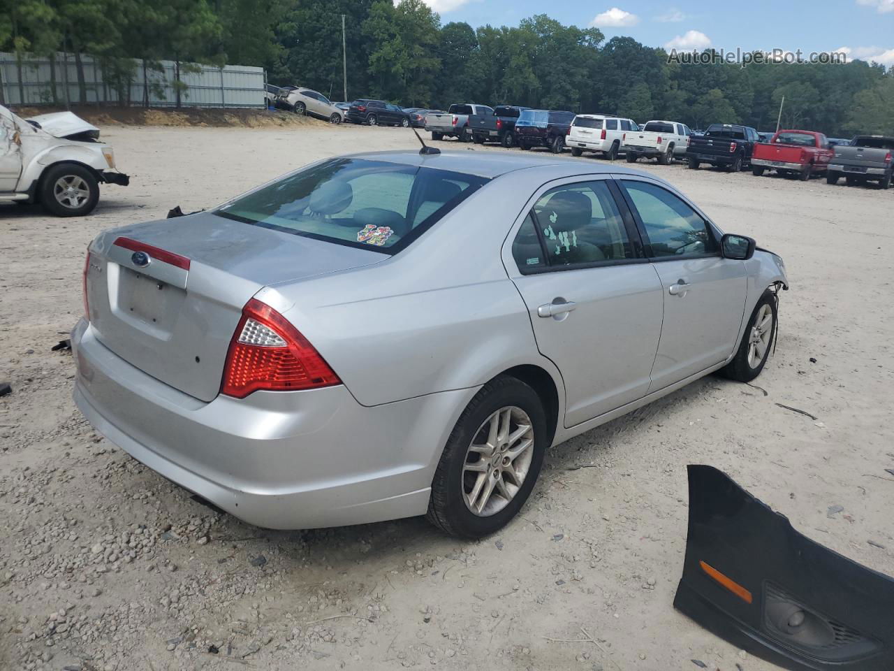 2012 Ford Fusion S Silver vin: 3FAHP0GA2CR117702