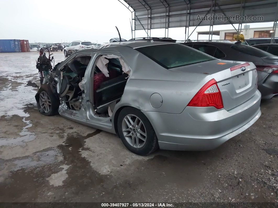 2010 Ford Fusion S Silver vin: 3FAHP0GA3AR110528