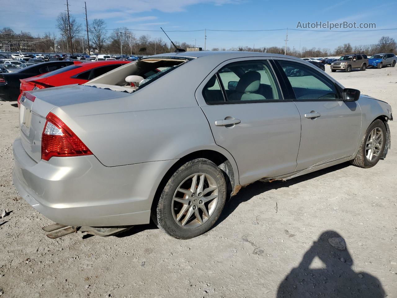 2010 Ford Fusion S Beige vin: 3FAHP0GA3AR371349