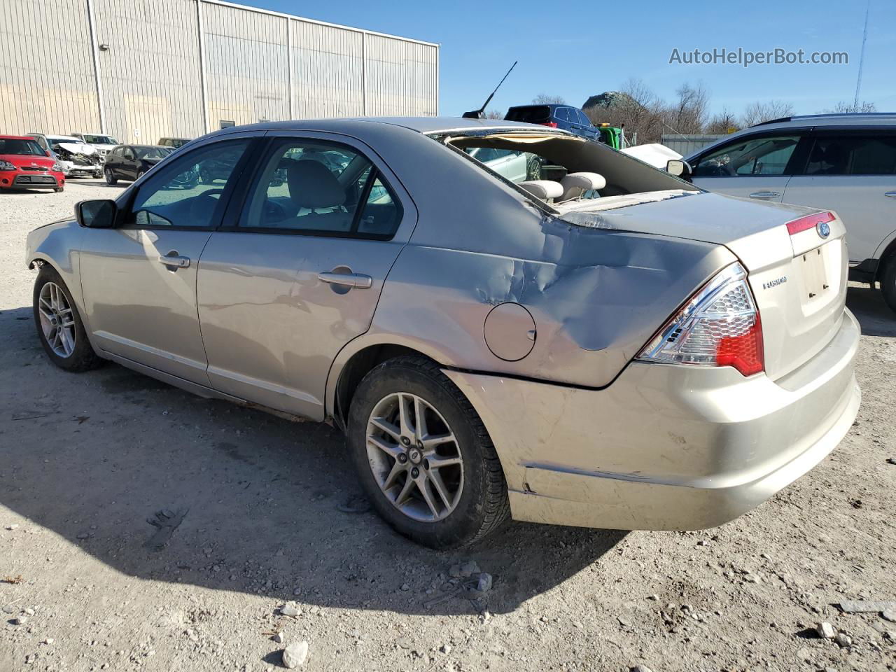 2010 Ford Fusion S Beige vin: 3FAHP0GA3AR371349