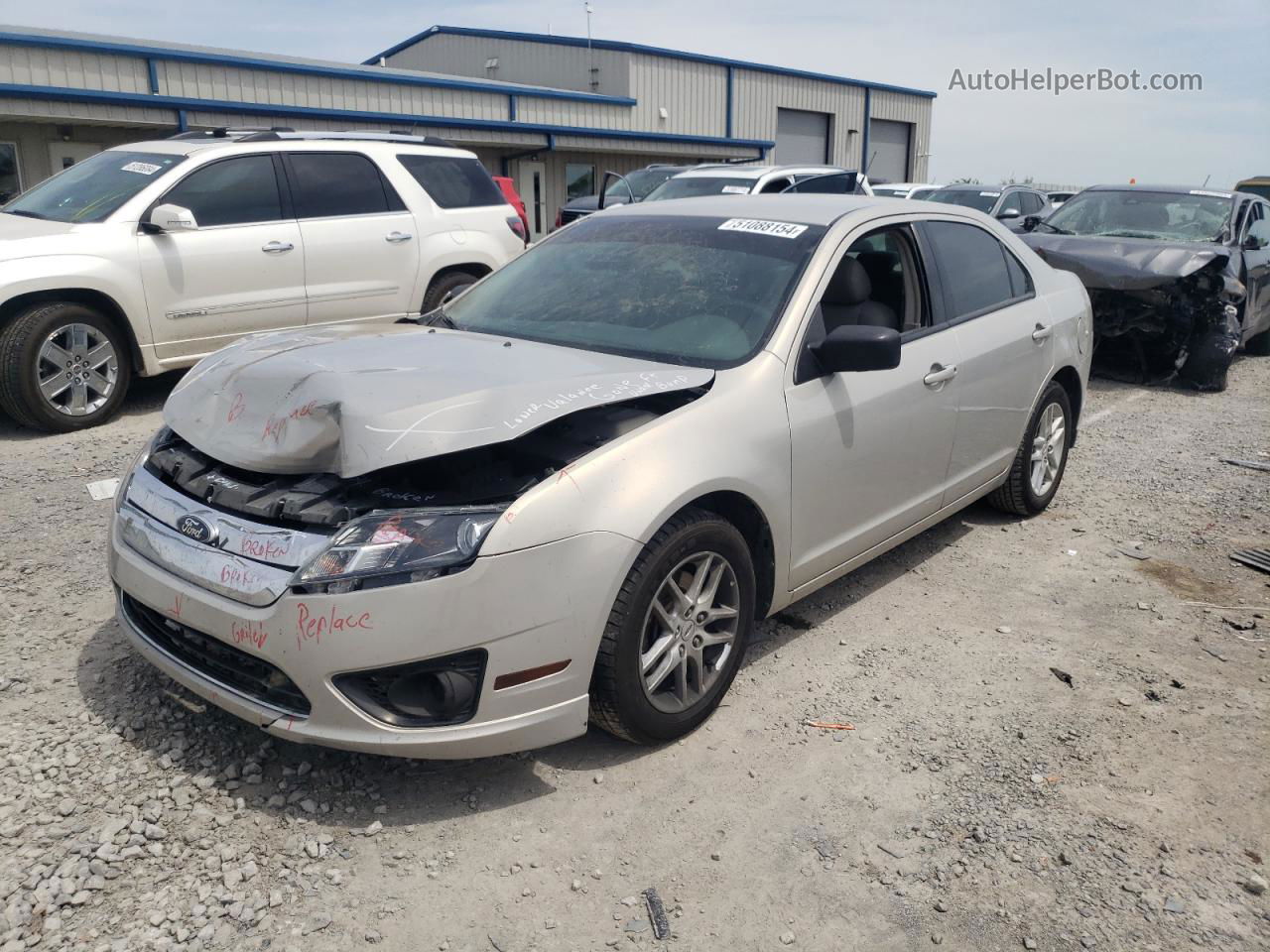 2010 Ford Fusion S Silver vin: 3FAHP0GA3AR430089