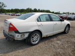 2010 Ford Fusion S White vin: 3FAHP0GA4AR233495