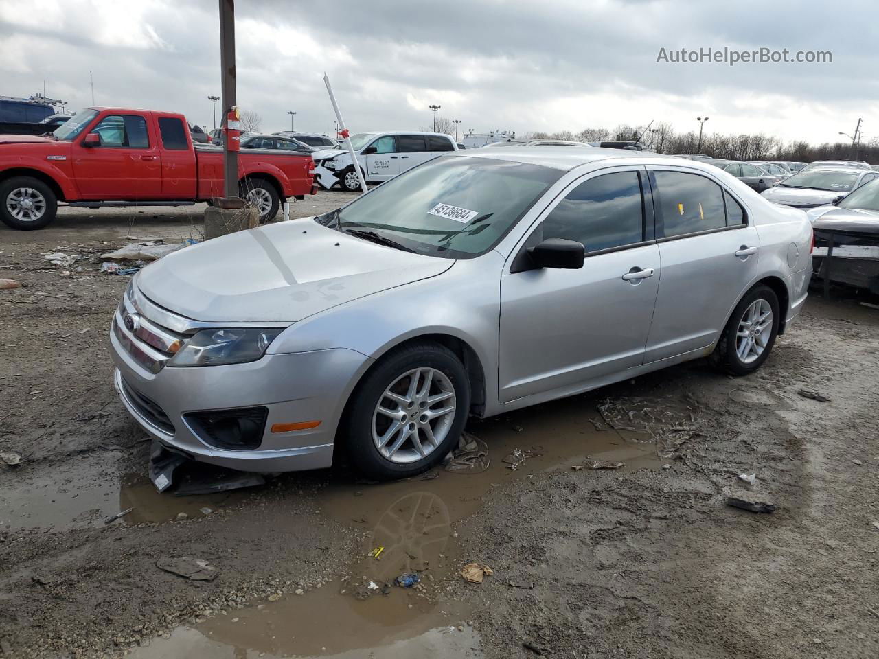 2012 Ford Fusion S Silver vin: 3FAHP0GA4CR248940