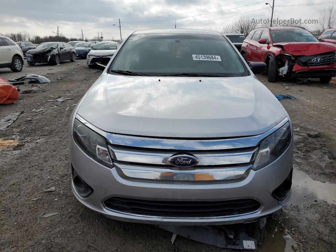 2012 Ford Fusion S Silver vin: 3FAHP0GA4CR248940