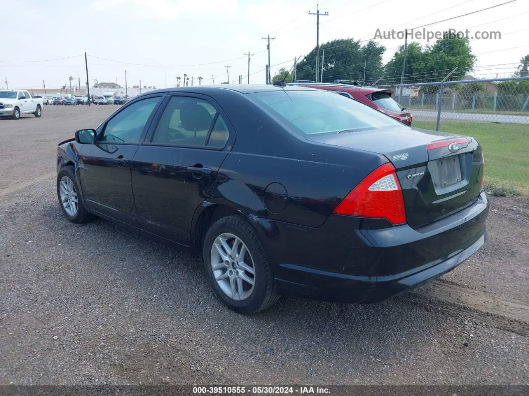 2012 Ford Fusion S Black vin: 3FAHP0GA5CR246887