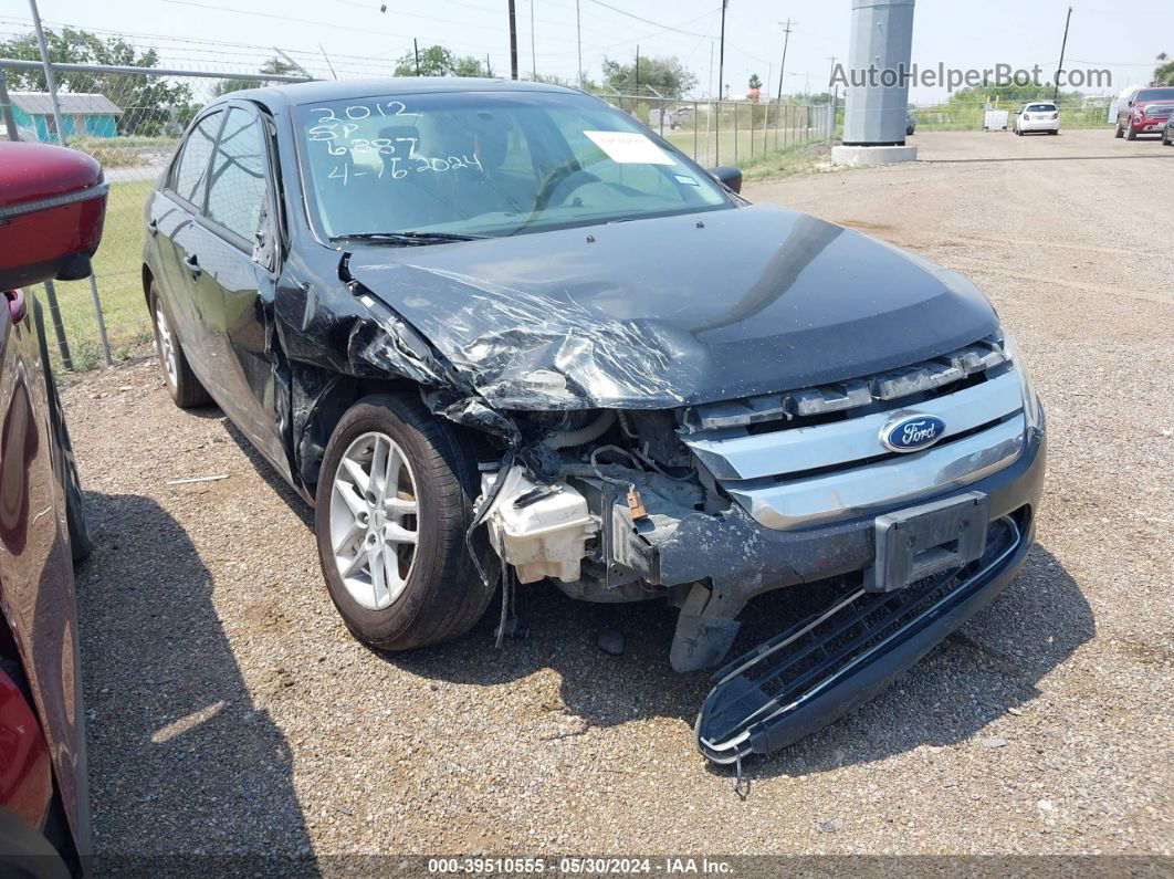 2012 Ford Fusion S Black vin: 3FAHP0GA5CR246887