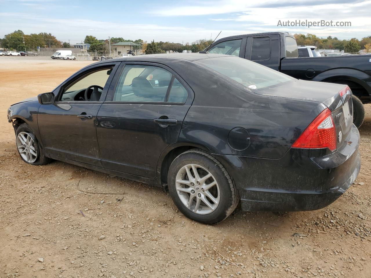 2010 Ford Fusion S Black vin: 3FAHP0GA7AR231787