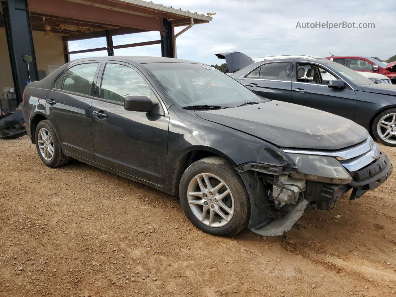 2010 Ford Fusion S Black vin: 3FAHP0GA7AR231787