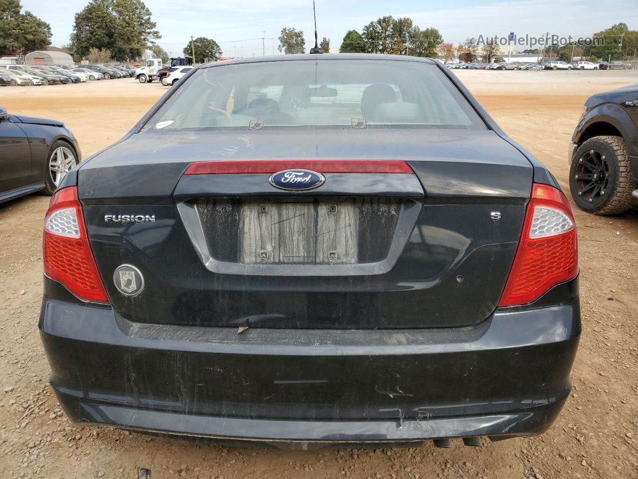 2010 Ford Fusion S Black vin: 3FAHP0GA7AR231787