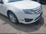 2010 Ford Fusion S White vin: 3FAHP0GA7AR357017