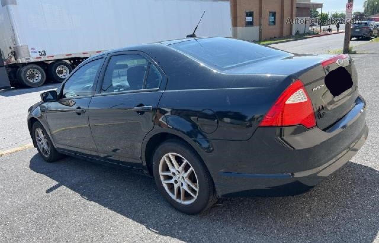 2012 Ford Fusion S Black vin: 3FAHP0GA7CR323081