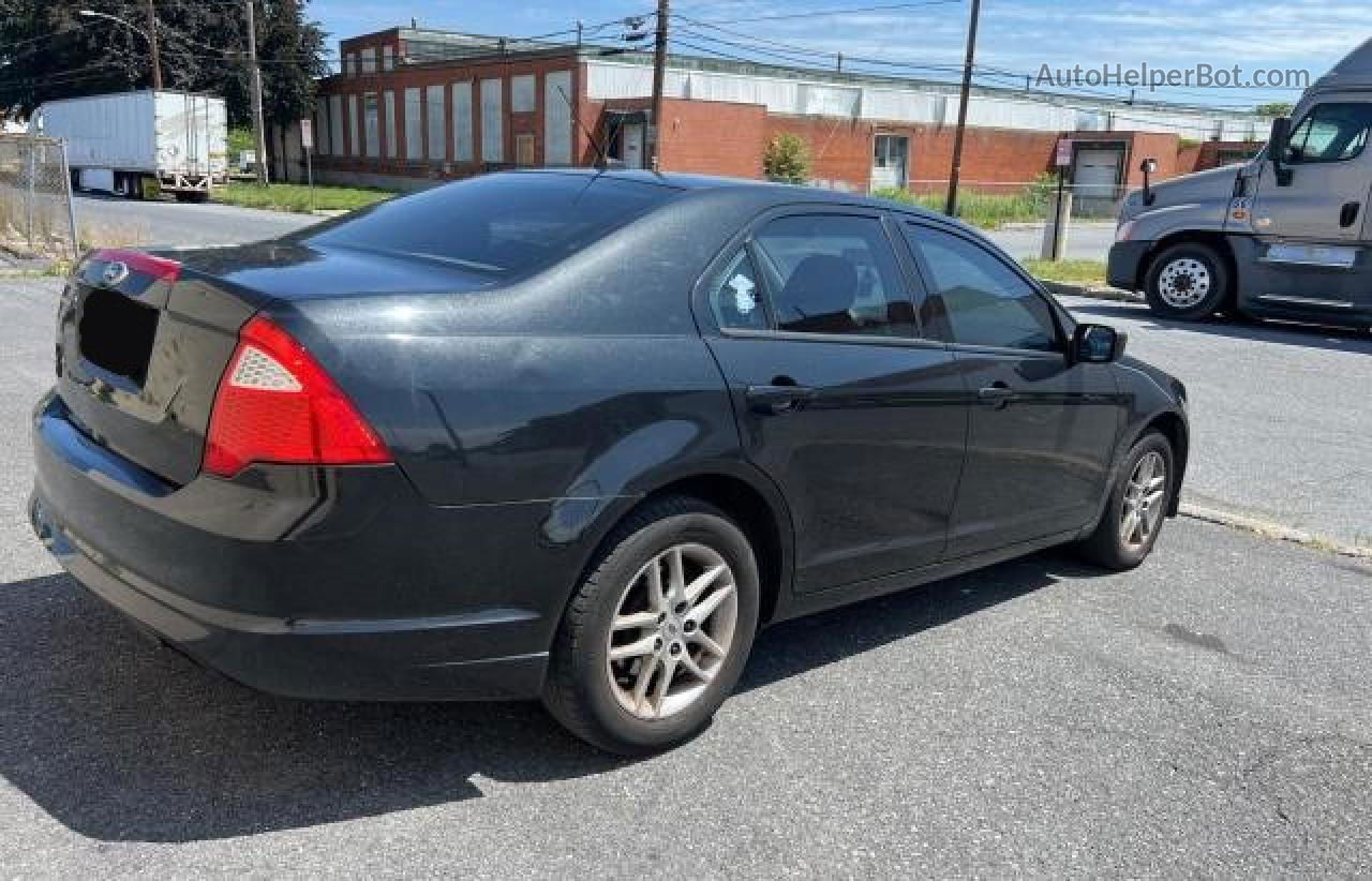 2012 Ford Fusion S Black vin: 3FAHP0GA7CR323081