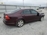 2012 Ford Fusion S Burgundy vin: 3FAHP0GA7CR410849