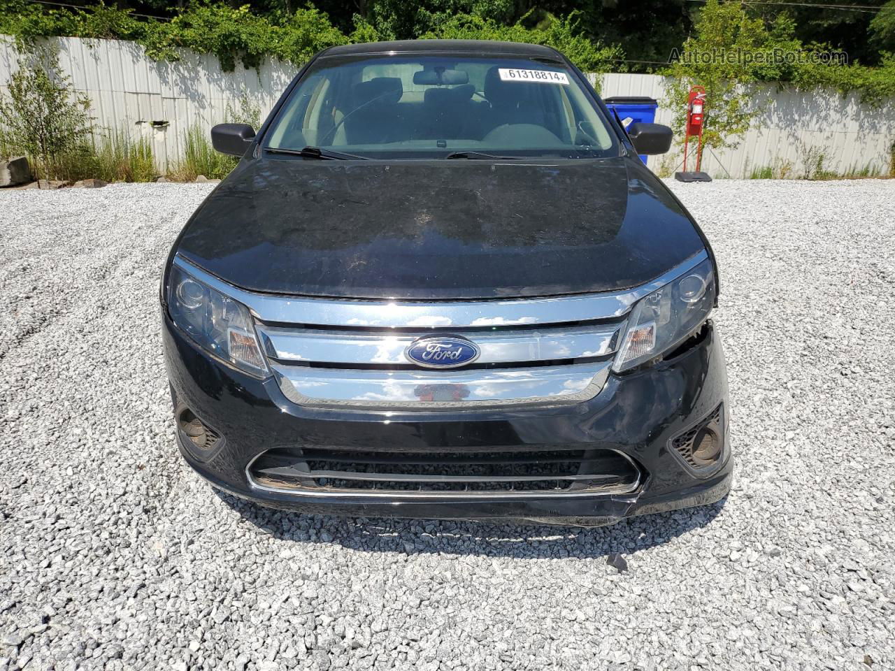 2012 Ford Fusion S Black vin: 3FAHP0GA8CR149196