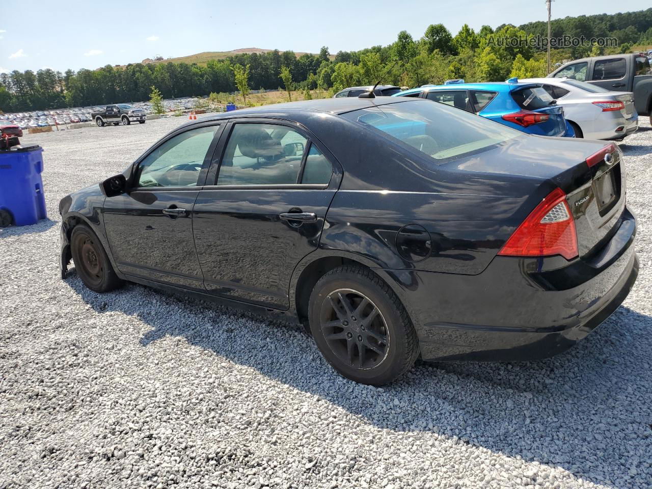 2012 Ford Fusion S Black vin: 3FAHP0GA8CR149196