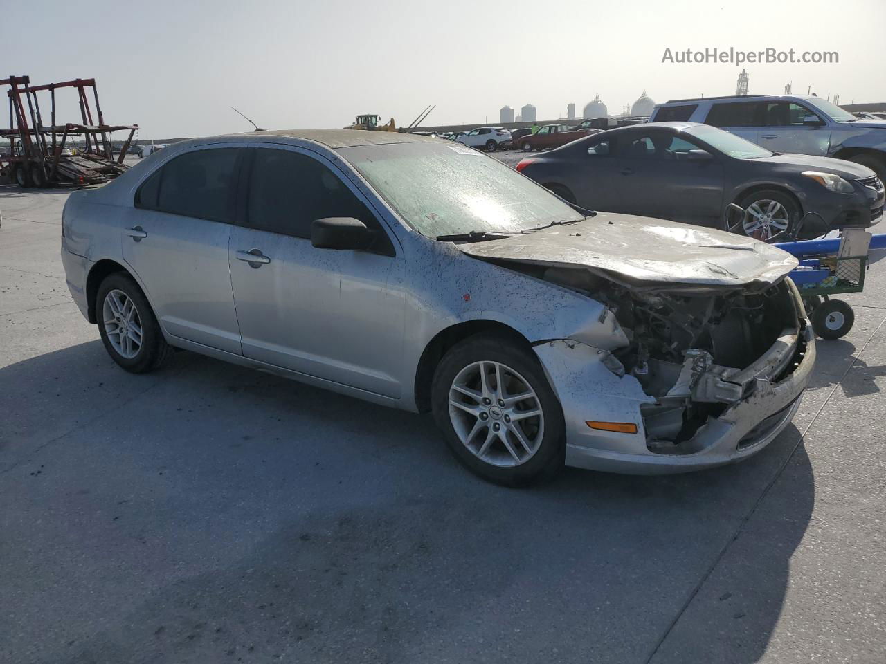 2012 Ford Fusion S Silver vin: 3FAHP0GA8CR295954