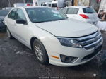 2012 Ford Fusion S White vin: 3FAHP0GA8CR404056