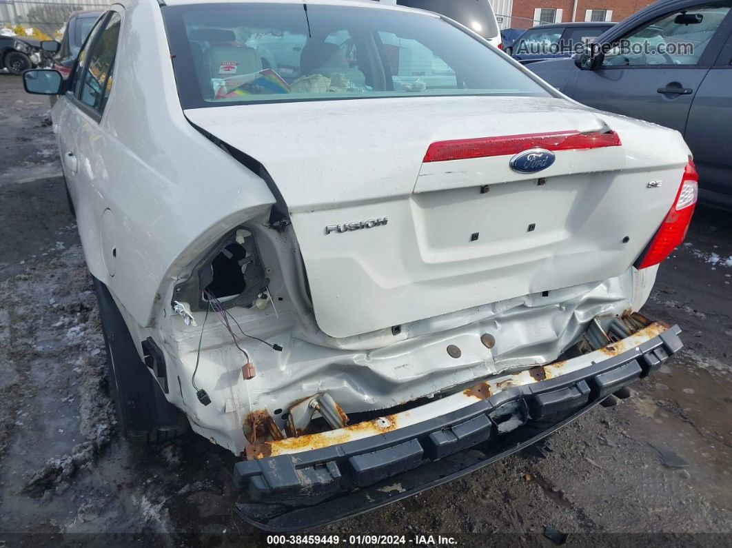 2012 Ford Fusion S White vin: 3FAHP0GA8CR404056