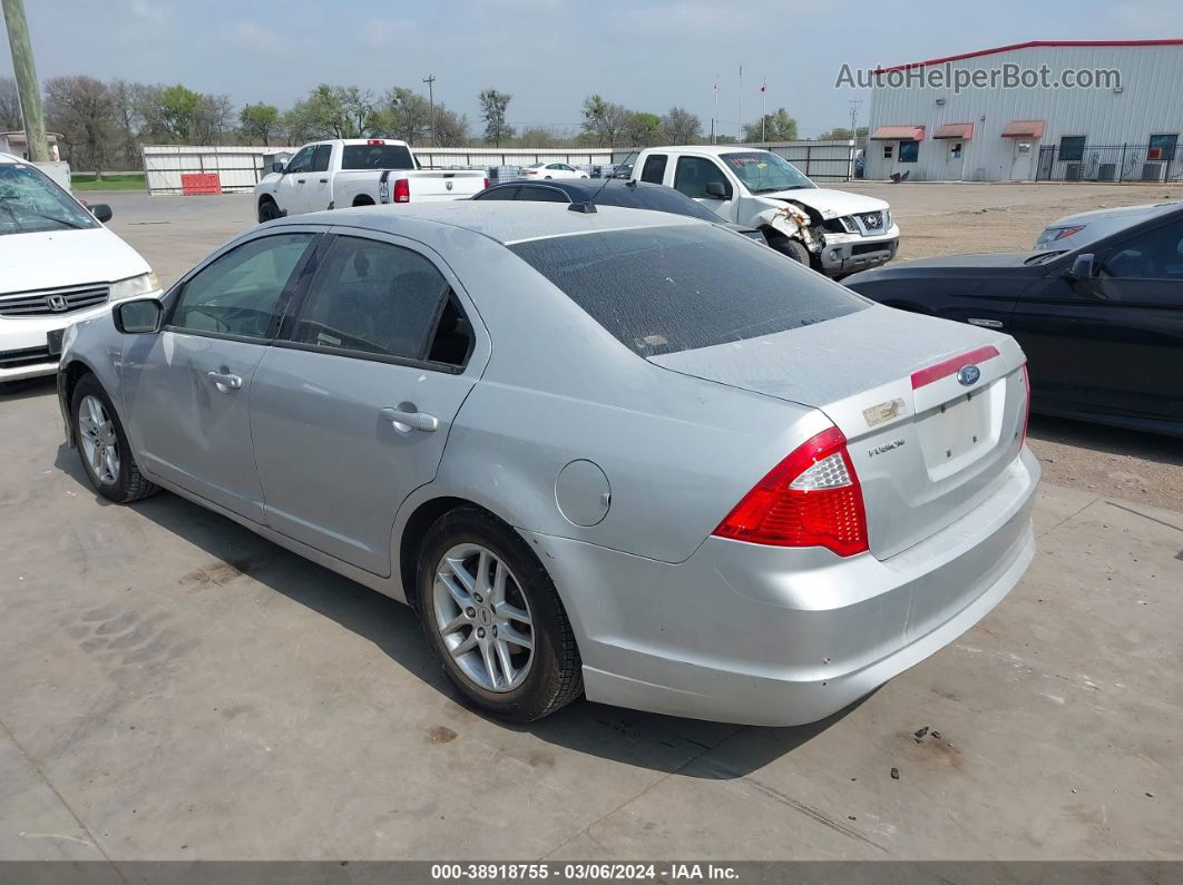 2010 Ford Fusion S Silver vin: 3FAHP0GA9AR256089