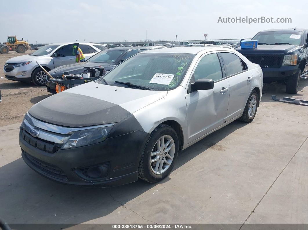 2010 Ford Fusion S Silver vin: 3FAHP0GA9AR256089