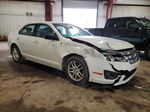 2012 Ford Fusion S White vin: 3FAHP0GA9CR129894