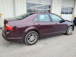 2012 Ford Fusion S Burgundy vin: 3FAHP0GA9CR441584