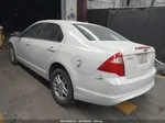 2012 Ford Fusion S White vin: 3FAHP0GAXCR212380