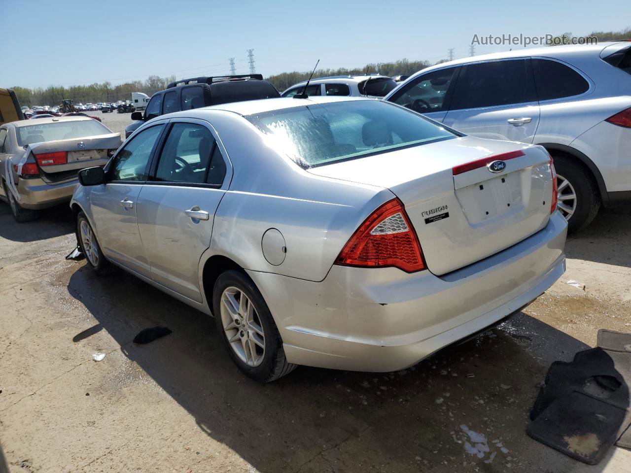 2012 Ford Fusion S Silver vin: 3FAHP0GAXCR347889