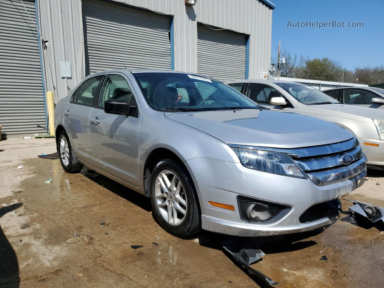 2012 Ford Fusion S Silver vin: 3FAHP0GAXCR347889