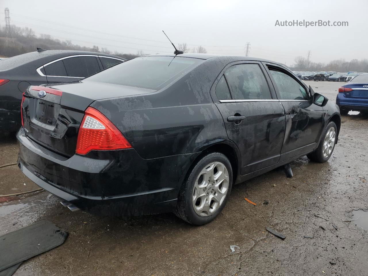 2010 Ford Fusion Se Black vin: 3FAHP0HA0AR106757