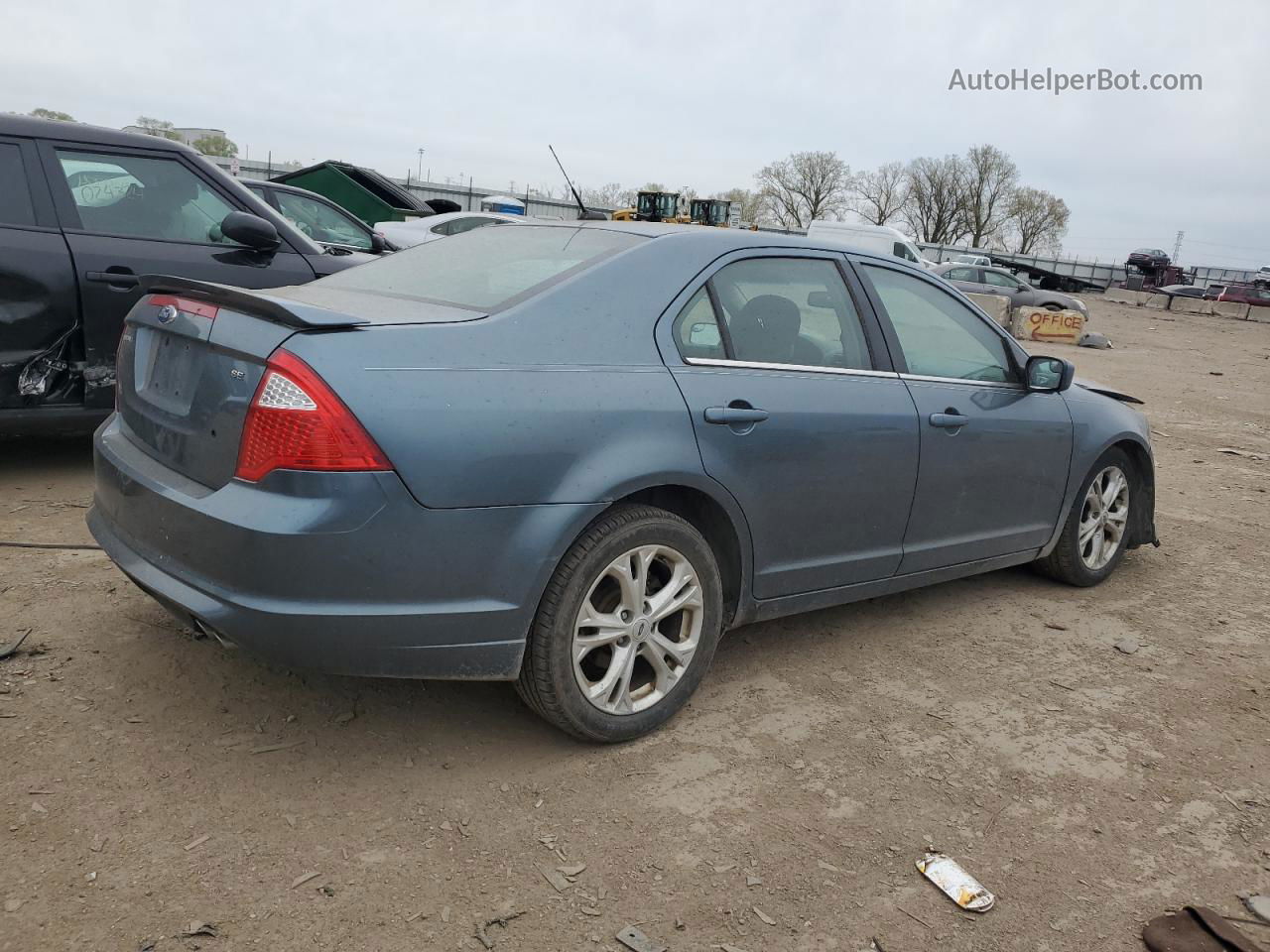 2012 Ford Fusion Se Синий vin: 3FAHP0HA0CR128647