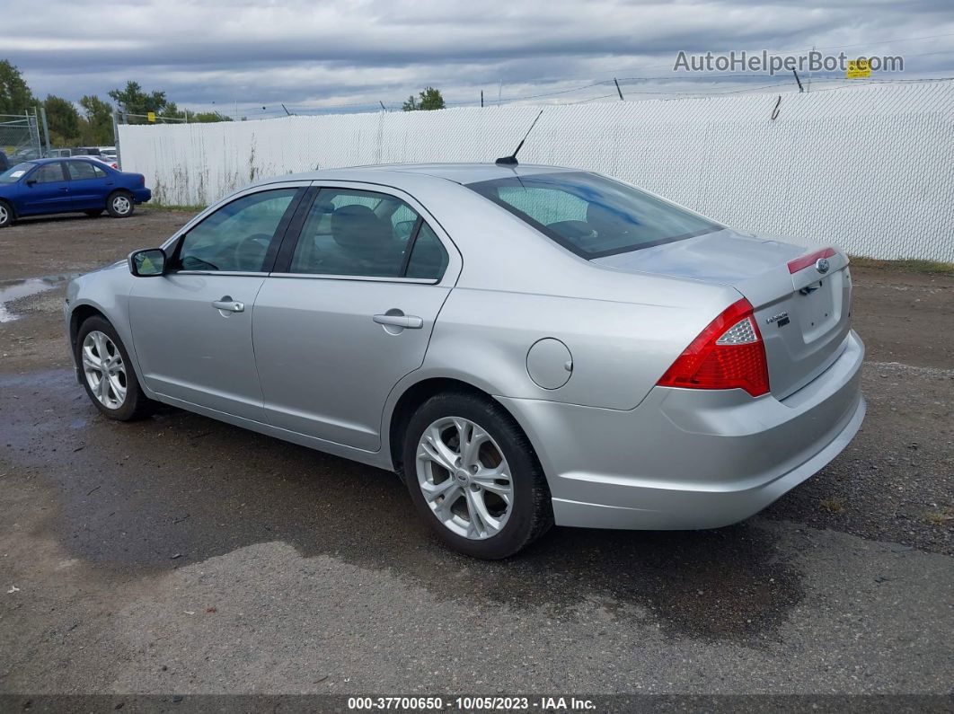 2012 Ford Fusion Se Silver vin: 3FAHP0HA0CR131080