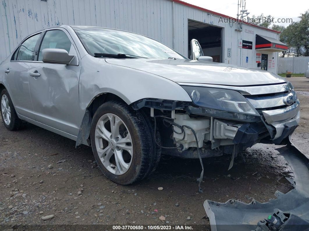 2012 Ford Fusion Se Silver vin: 3FAHP0HA0CR131080