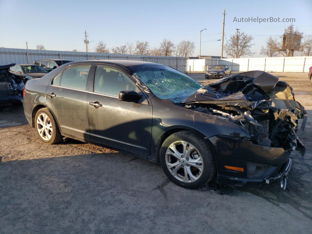 2012 Ford Fusion Se Black vin: 3FAHP0HA0CR213570