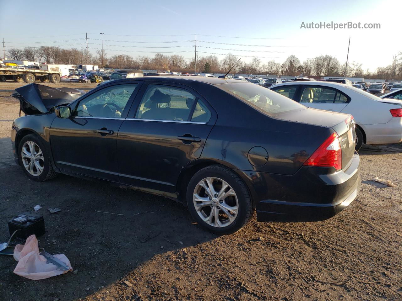 2012 Ford Fusion Se Black vin: 3FAHP0HA0CR213570