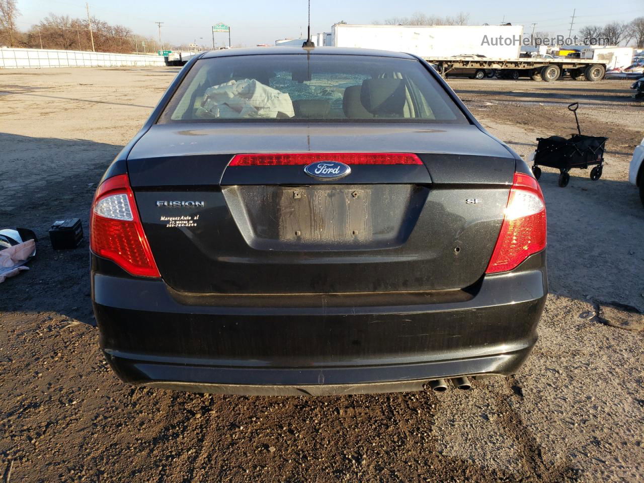 2012 Ford Fusion Se Black vin: 3FAHP0HA0CR213570