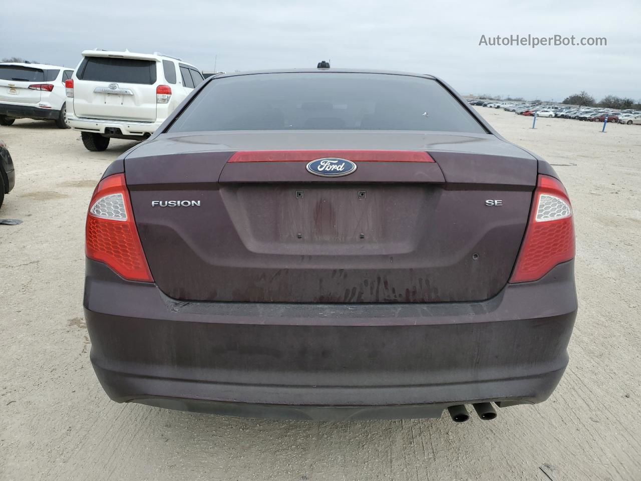 2012 Ford Fusion Se Burgundy vin: 3FAHP0HA0CR258122