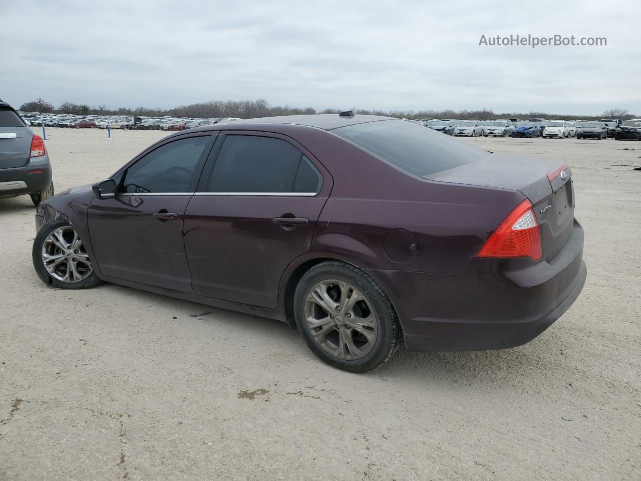 2012 Ford Fusion Se Burgundy vin: 3FAHP0HA0CR258122