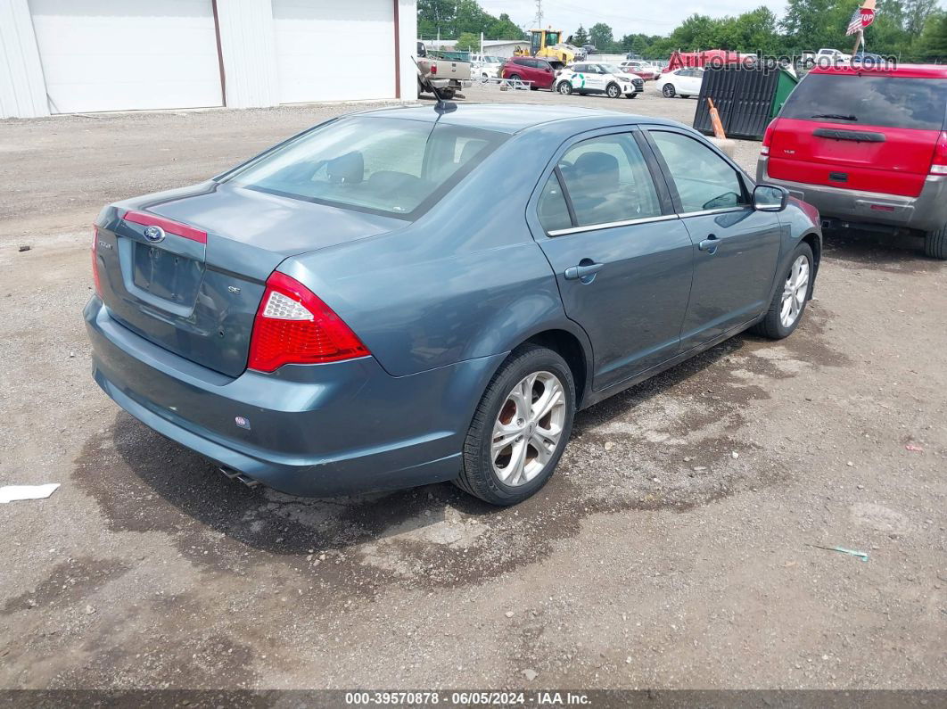 2012 Ford Fusion Se Blue vin: 3FAHP0HA0CR284607