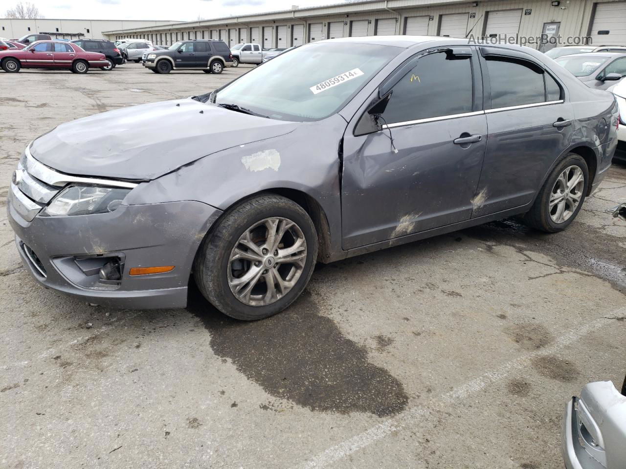 2012 Ford Fusion Se Gray vin: 3FAHP0HA0CR314026