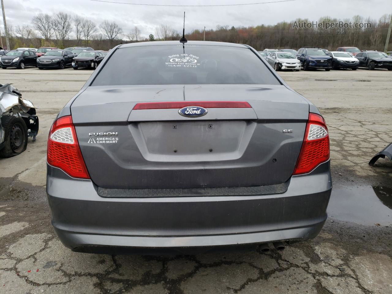 2012 Ford Fusion Se Gray vin: 3FAHP0HA0CR314026