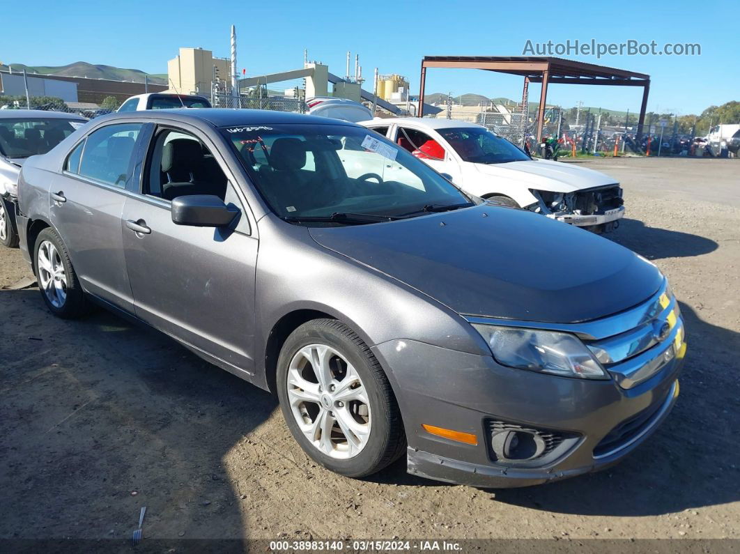 2012 Ford Fusion Se Gray vin: 3FAHP0HA0CR328248